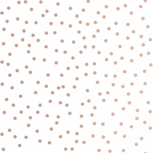 Papier peint intissé Confetti 1000 x 53cm rose or