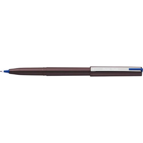 Pentel Lot De 6 Feutres Plume D'ecriture Pentel Stylo Jm20 Bleu