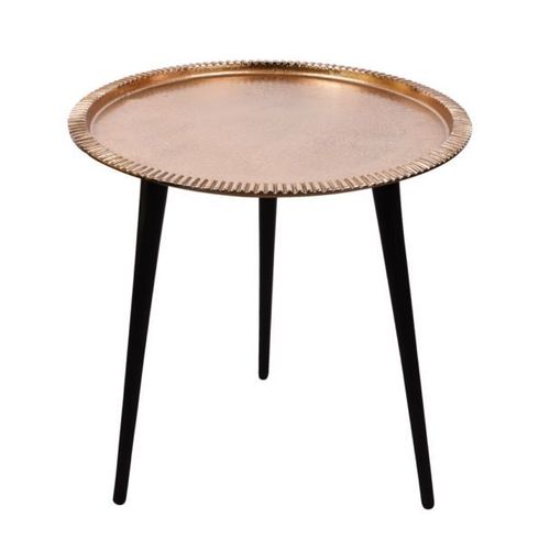 Table D'appoint 61 Cm Ciselée Or