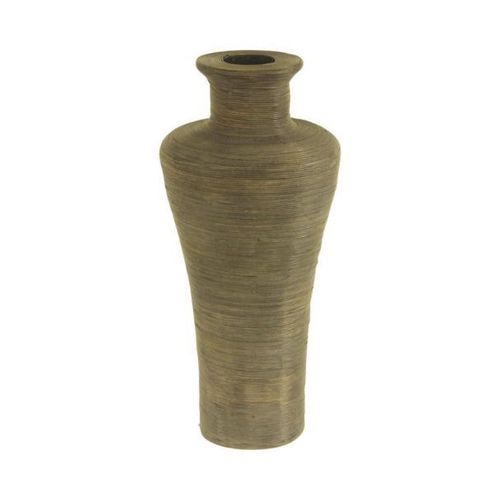 Vase en rotin patiné