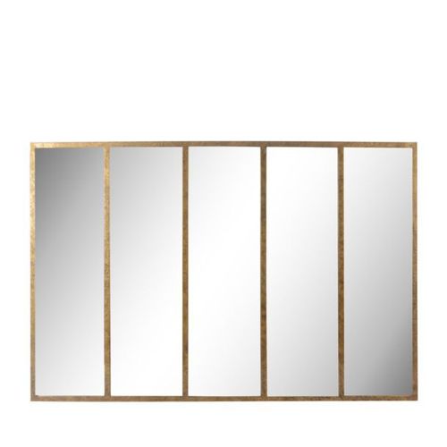 Loos - Miroir verrière en métal 137x90 cm - Taille unique