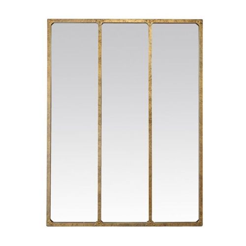 Léon - Miroir verrière style industriel 90x120 - Taille unique