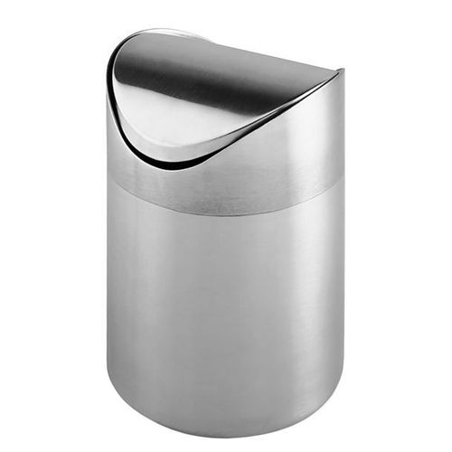 Poubelle avec couvercle à bascule - Otranto - inox - 3 litres WENKO