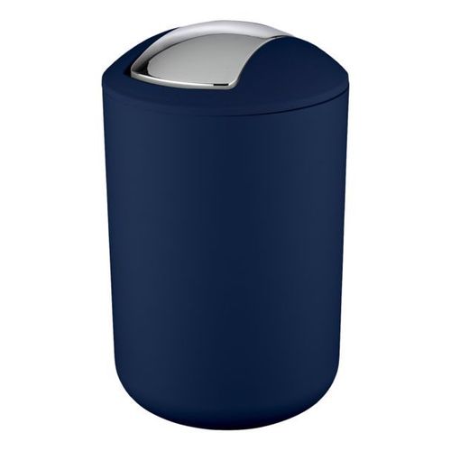 Poubelle avec couvercle à bascule - Brasil - 6 litres bleu foncé WENKO
