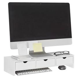 Support en bois pour moniteur - Socle réhausseur écran ordinateur PC TV  tablette