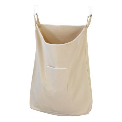 Panier à linge à suspendre - Canguro - Coton - 65 L - beige WENKO
