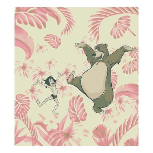 Papier Peint Intissé Le Livre de la Jungle Disney Mowgli et Baloo danse 250 cm x 280 cm