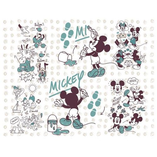 Papier Peint intissé Disney Mickey Mouse et ses amis 350 cm x 280 cm