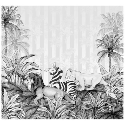 Papier Peint Intissé Le Roi Lion Disney monochrome 300 cm x 280 cm
