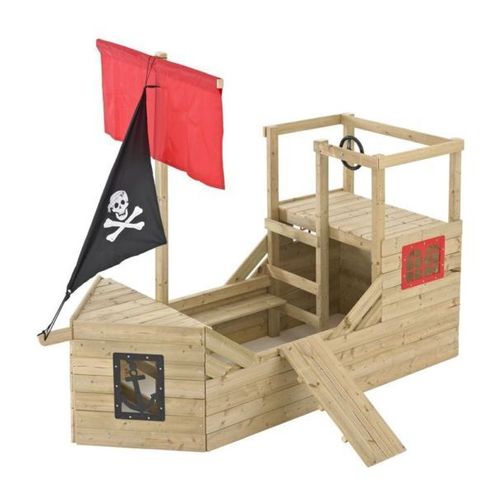 Cabane Bateau Pirate Galleon En Bois