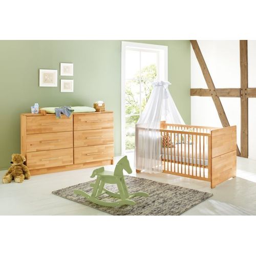 Pinolino Ensemble Natura 2 Pices Lit De Bb Volutif Commode Langer Extra Large