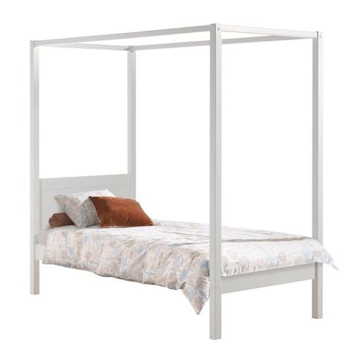 Vipack Pino Lit A Baldaquin 90x200cm Blanc