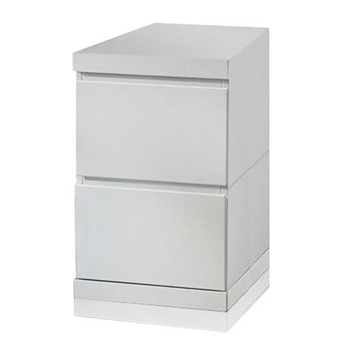 Vipack Caisson Sous Bureau 2 Tiroirs Lara Bois Blanc