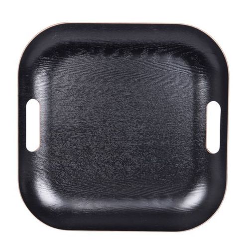 Plateau Carré 39 Cm Noir