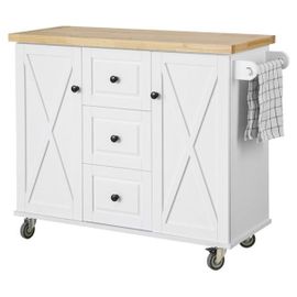 Sobuy Desserte Roulant Buffet Meuble De Rangement Cuisine, Fkw96-Wn