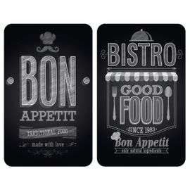 Protection plaque en verre "Bon Appetit"