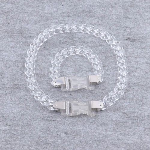 Collier À Chaîne En Acrylique Pour Hommes Et Femmes,Rock Punk,Chaîne Transparente,Ras Du Cou,Bijoux À La Mode,2020