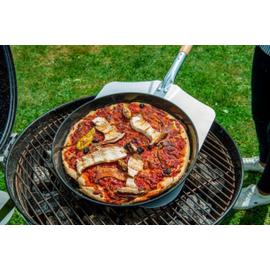 Plaque à pizza perforée ronde four et barbecue 32 cm Barbecue FM Profe 