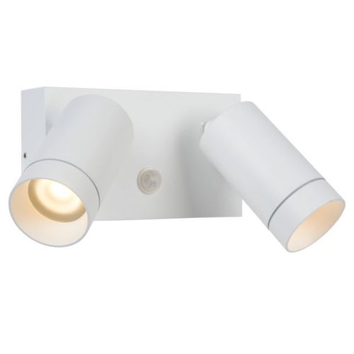 Spot Mural Extérieur Taylor Capteur 2 Lampe, Blanc