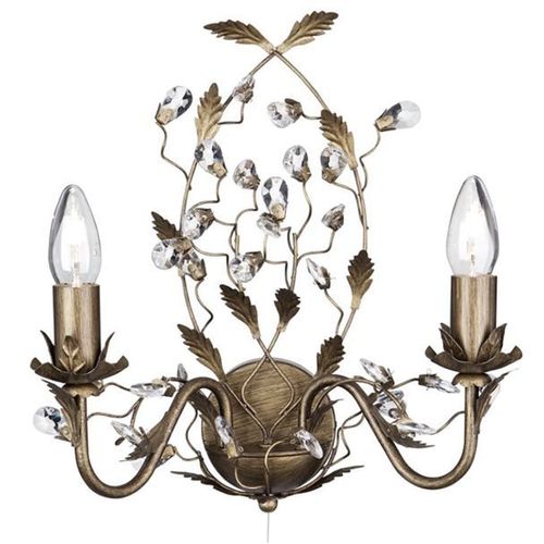Applique Murale Almandite Style Florentin 2 Lampes