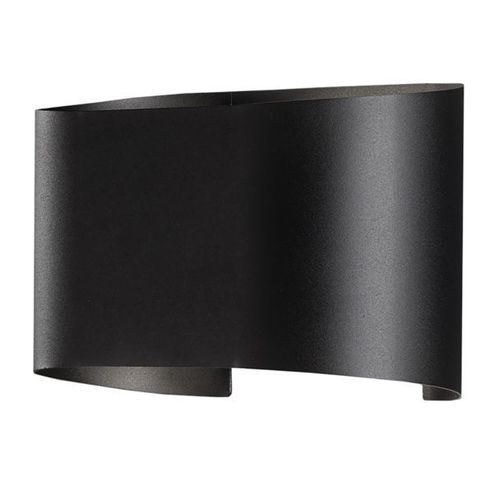 Applique Led Wall, À 2 Lampes, Ronde, Noire