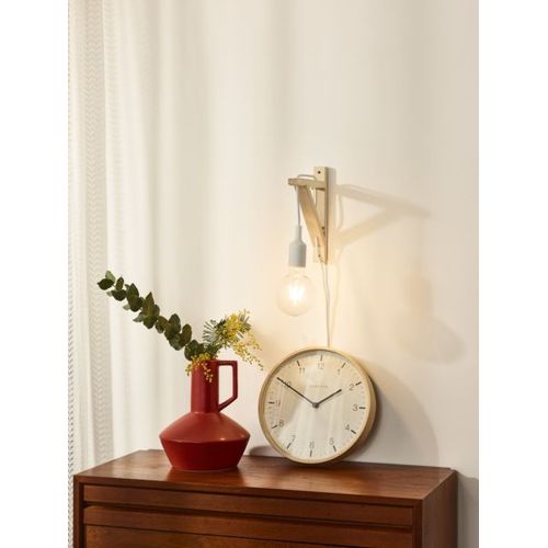Applique En Bois Fix, Douille Blanche
