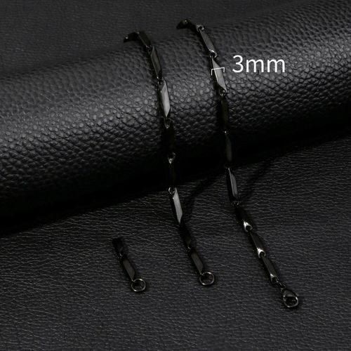 Hiyee-Bâton De Collier En Acier Inoxydable Pour Hommes Et Femmes,Bijoux De Charme Imperméables,Cadeau De Fête Et De Mariage,Ne Se Décolore Pas
