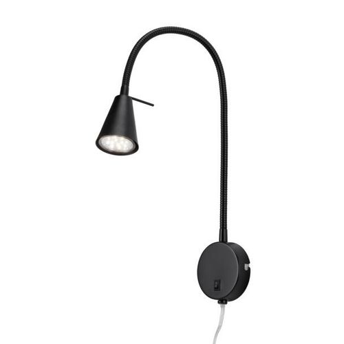 Applique Led 2082 Avec Élément Mural, Noire