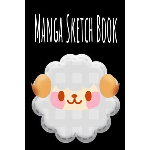 Manga Sketch Artist Book: Black And White, 100 Page Interior Glossy Sketching Book