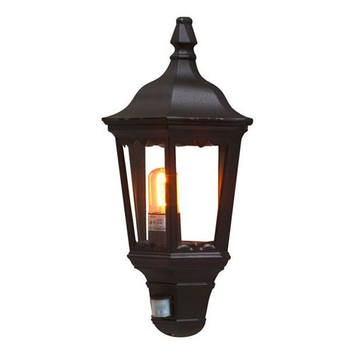 Applique Firenze Demi-Coupe, Capteur, Noire