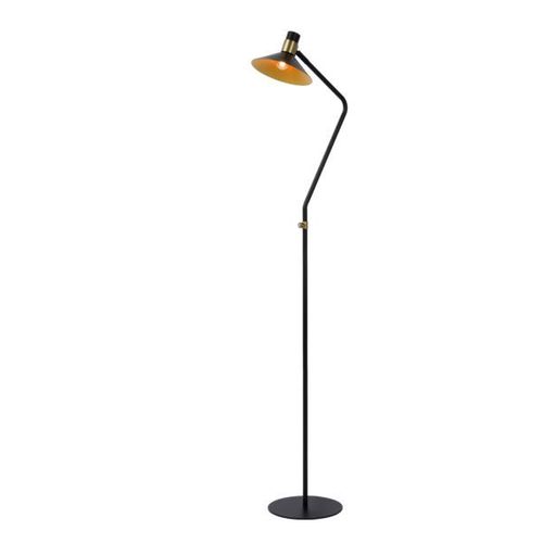 Lampadaire Pepijn En Noir Et Doré, À 1 Lampe