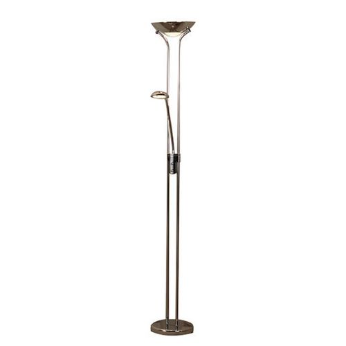 Lampadaire Ind. Led Mother & Child, Argenté Satiné