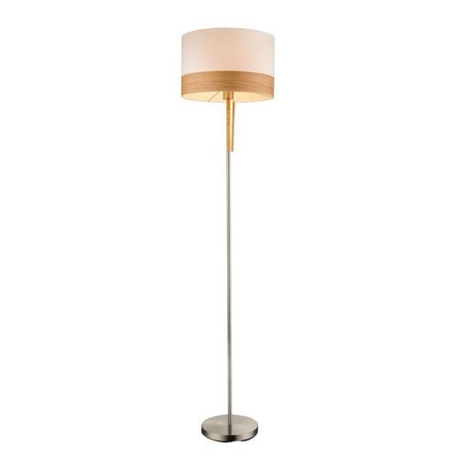 Lampadaire Libba Bois Crème, Avec Tirette