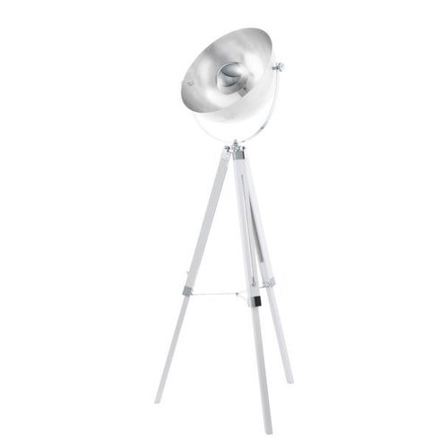 Lampadaire Covaleda Trépied Blanc/Argenté