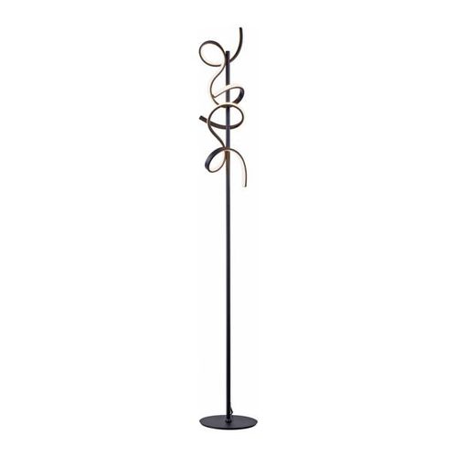 Lampadaire Led Curls, Noir, Dimmable