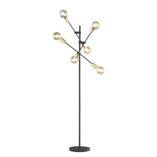 Lampadaire Cross Au Design Noir Et Doré Tendance