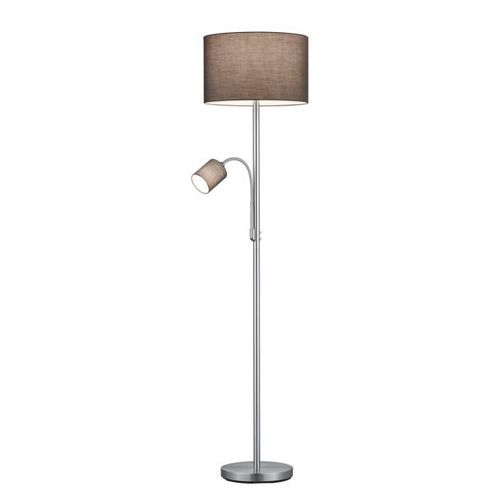Lampadaire Hotel Avec Liseuse, Abat-Jour Gris
