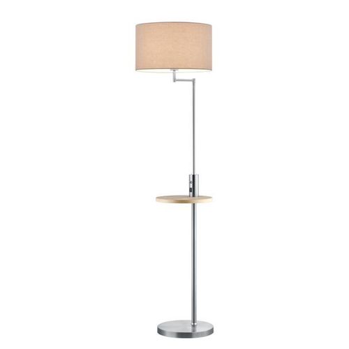 Lampadaire Claas, Étagère, Port Usb, Nickel