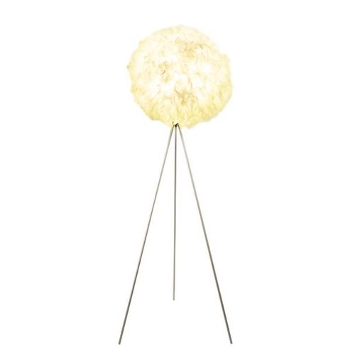 Lampadaire Trépied Katunga Avec Plumes Réelles