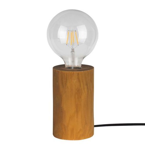 Lampe À Poser Trabo, Pin Décapé, Hauteur 15 Cm