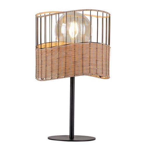 Lampe À Poser Reed En Bois Et Métal