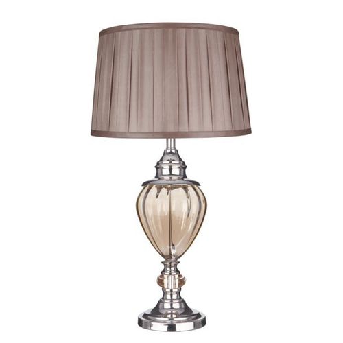 Lampe À Poser Greyson Avec Abat-Jour En Tissu Brun
