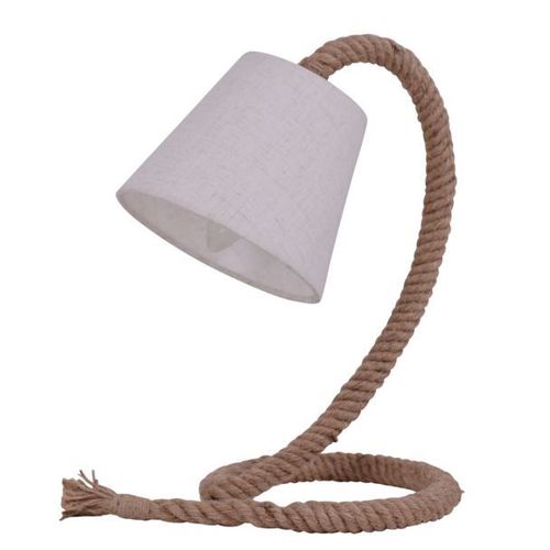 Lampe À Poser Rope Abat-Jour Tissu Corde Naturelle