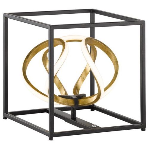 Lampe À Poser Led Gesa En Noir Et Doré