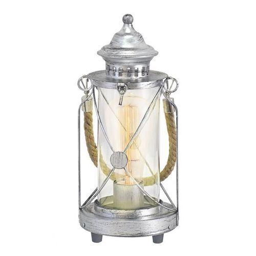 Lampe-Lanterne À Poser Claire Argent Antique