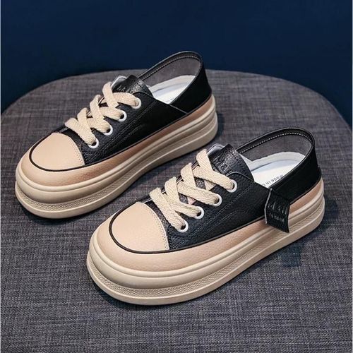 Chaussures Baskets Plates Lacets Pour Femmechaussures De Marche Décontractéesdehorscourse Piedvoyagenouvelle Marque De Stylisteprintemps