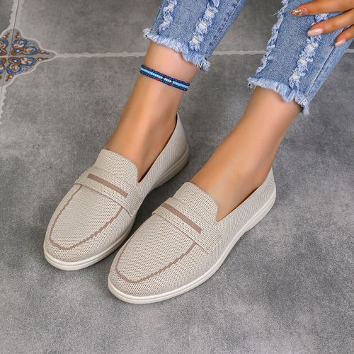 Chaussures Mocassins Noirs En Cuir Et Cachemire Pour Femmechaussures Plates Décontractées De Marquesimplesantidérapantespour La Marche