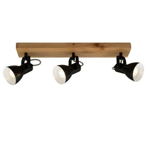 Spot Pour Plafond Arbo Avec Élément Bois, 3 Lampes