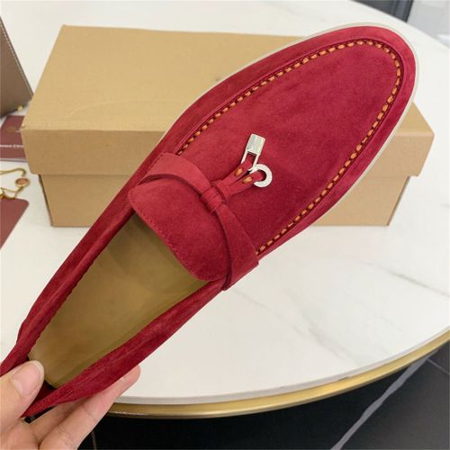 Chaussures Chaussures De Marche D'été Pour Femmes Et Hommesmocassins En Cuir Suédé Rosegland En Métalchaussures Plates Enfilermulesmocassins De Conduite Décontractés
