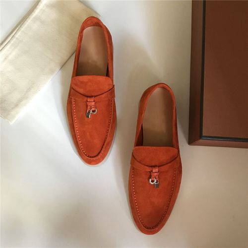 Chaussures Chaussures De Marche D'été Pour Femmes Et Hommesmocassins En Cuir Suédé Rosegland En Métalchaussures Plates Enfilermulesmocassins De Conduite Décontractés
